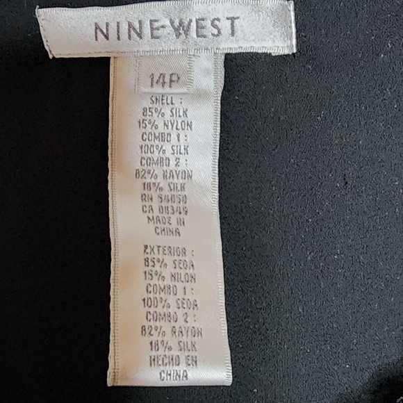 Velvet Burn Out Vintage Black Whimsygoth Y2K Goth Silk Blend Top 14P - Picture 7 of 7